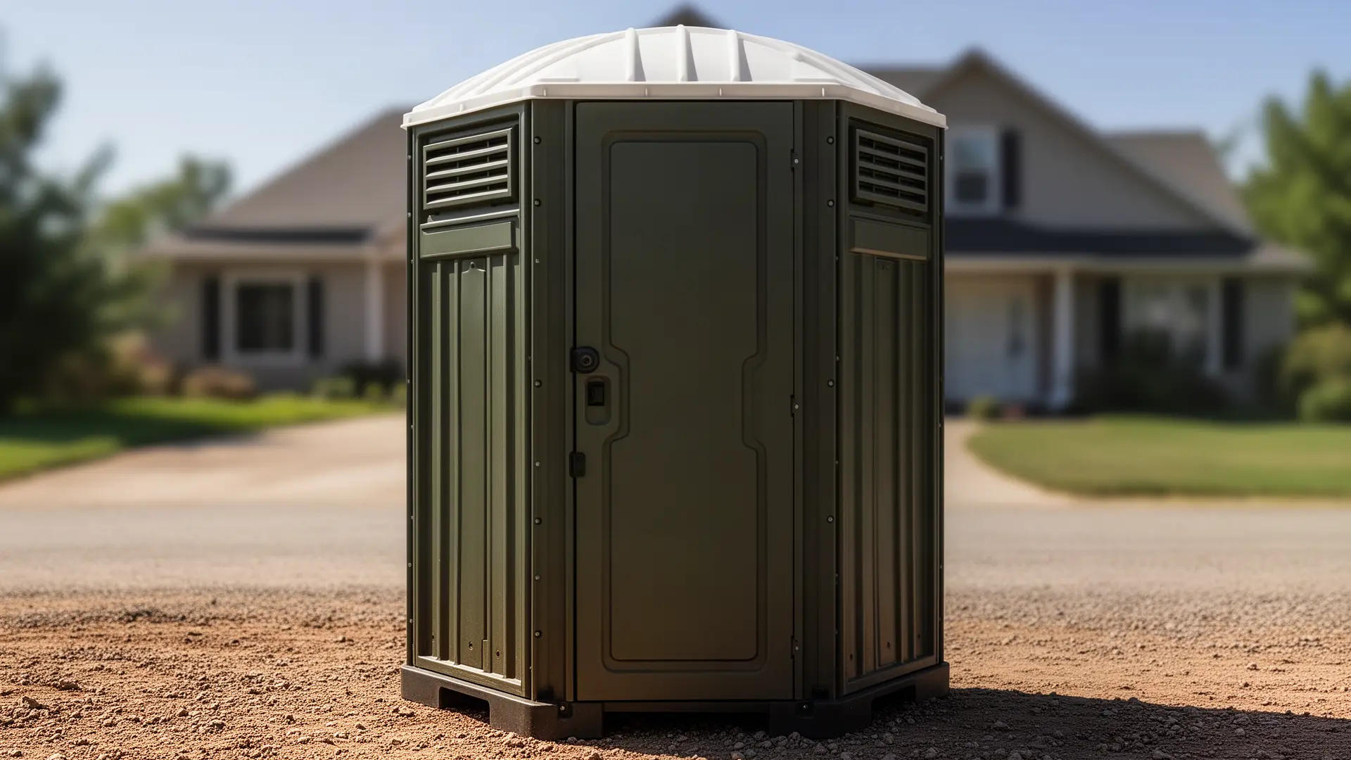 Clean porta potty unit from Palmer & Culbertson Porta Potty Rental in Dallas, TX